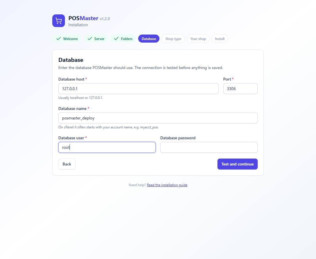 The database step
